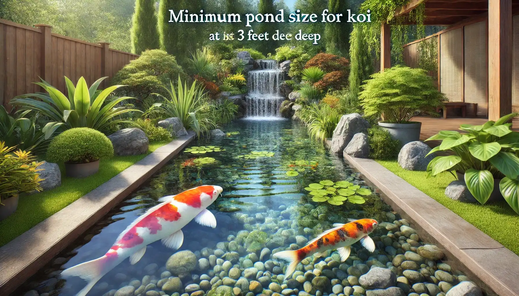 Minimum Size Of Koi Pond