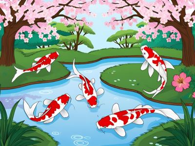 koi fish art